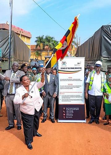 Gov’t flags off 9.4 million kilograms of food relief for Karamoja