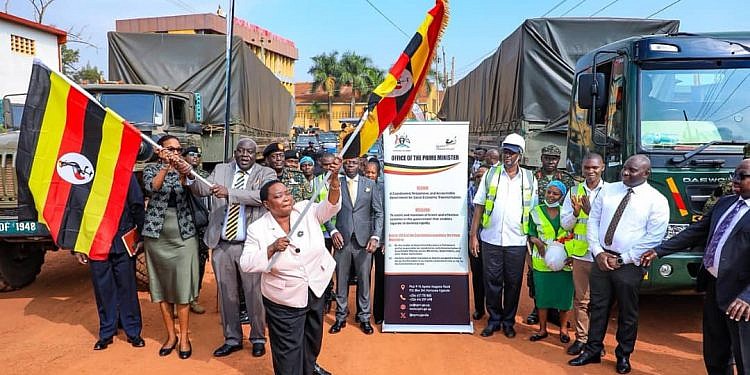 Gov’t flags off 9.4 million kilograms of food relief for Karamoja