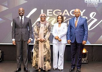Ecobank Uganda honours outgoing board chair, director for leadership, governance