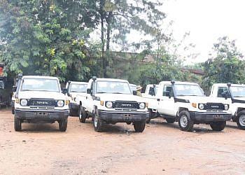 DRC President Tshisekedi donates 10 pickup trucks to boost UPDF Operation Shujaa