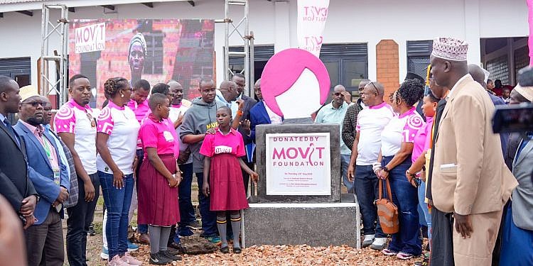 Movit Foundation hands over five-classroom block to Bunyangabu’s Kadindimo Primary School