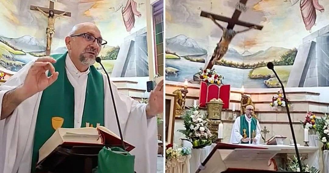 Catholic priest killed after massive crucifix falls on him during mass