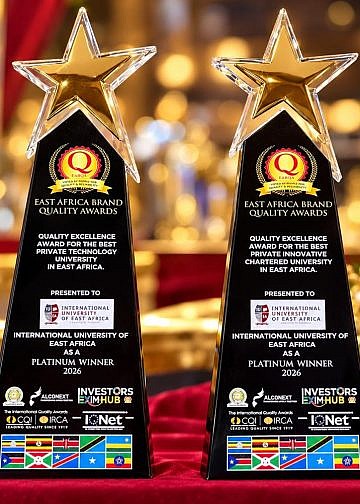 IUEA scoops two platinum accolades at East Africa Brand Quality Awards