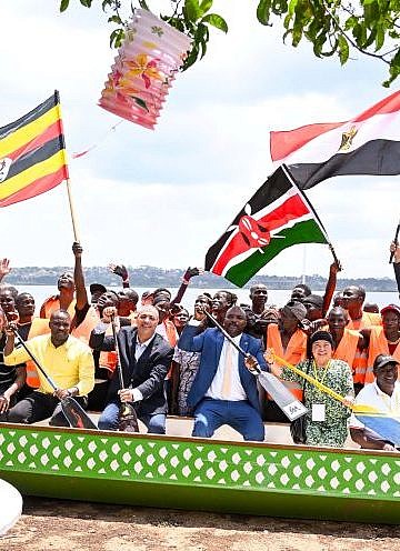 Uganda hosts inaugural African Dragon boat racing competition on Lake Victoria