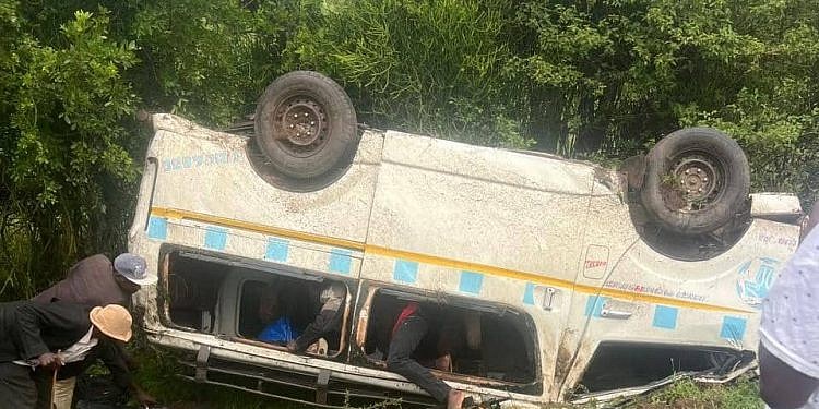 Footballer dies after  taxi transporting players overturns on Mbarara road