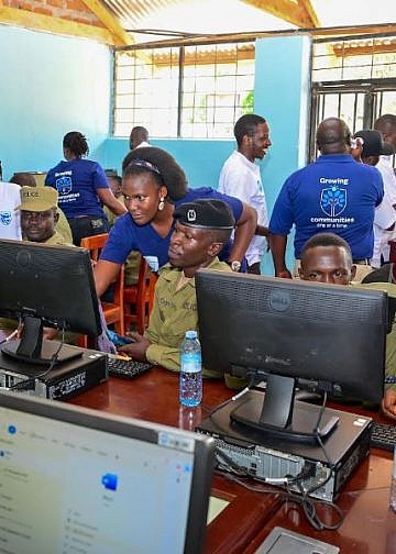 Stanbic donates shs30m ICT equipment to Ikafe Police Training School